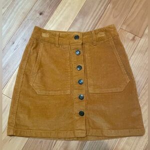 Wild Fable corduroy skirt. Size 2. Color Camel. Like New condition.